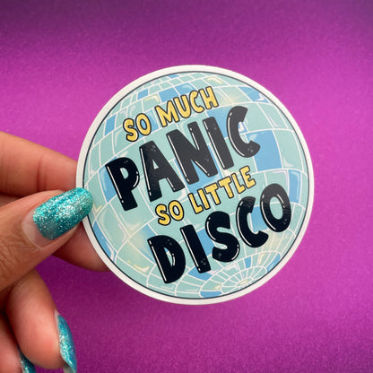 (015) Panic at the disco  - anxiety quote - mental health - vinyl sticker