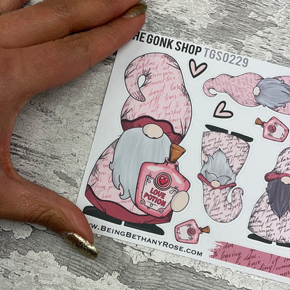 Pink Paige (Love Letters) Gnorman Gonk Stickers (TGS0229)