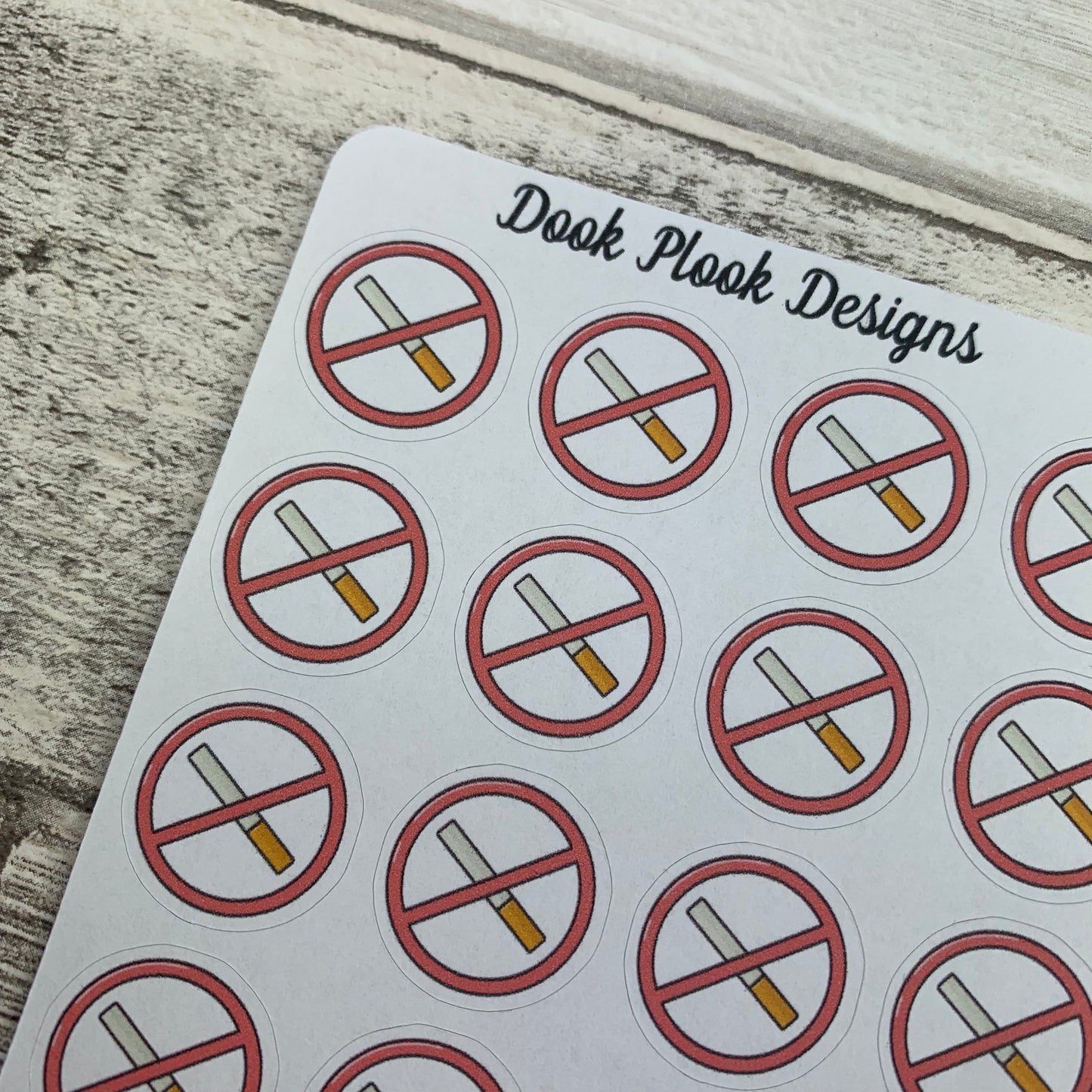 Stop smoking / smoke free stickers (DPD1043)