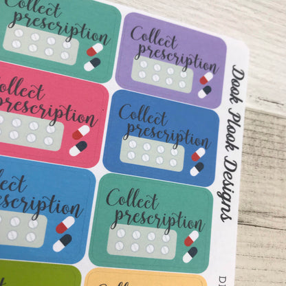 Collect prescription stickers (DPD564)