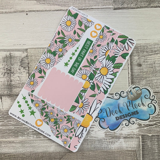 (0675) Passion Planner Daily Wave stickers - Daisy