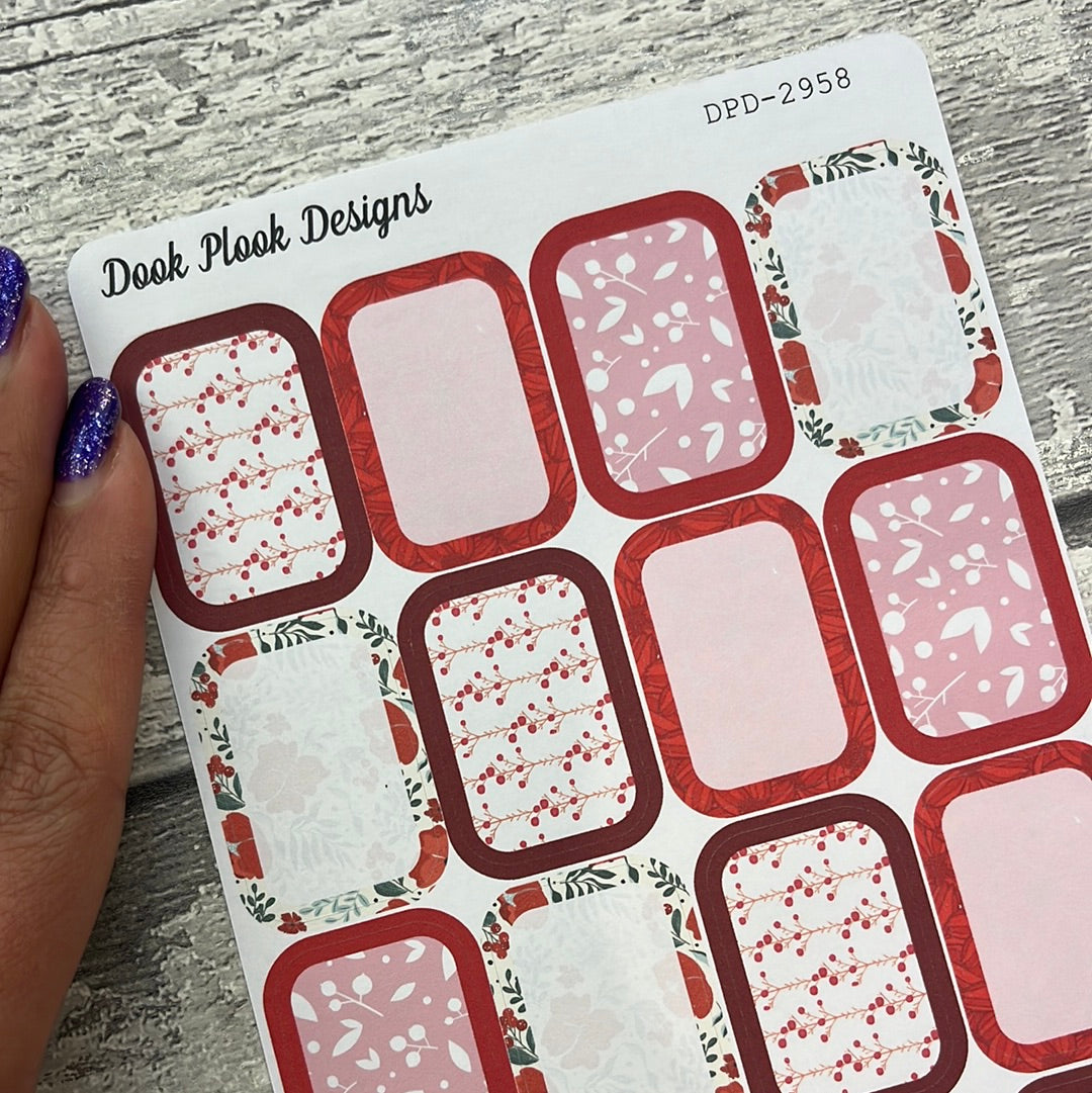 Micah half boxes Journal planner stickers (DPD2958)