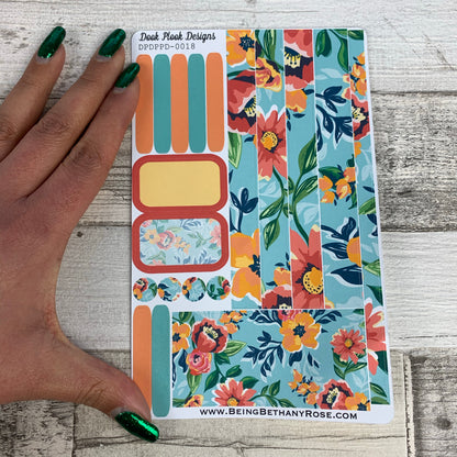 (0018) Passion Planner Daily stickers - Summer Bloom