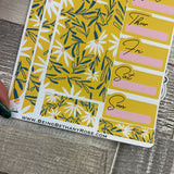 One sheet week planner stickers - Flora (DPD2558)