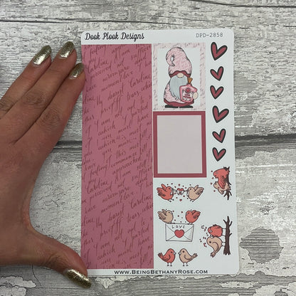 Pink Paige (Love Letters) strips Journal planner stickers (DPD2858)