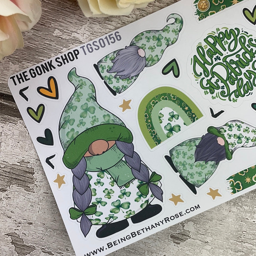 Quinn St Patricks Day Chip Gonk Stickers (TGS0156)