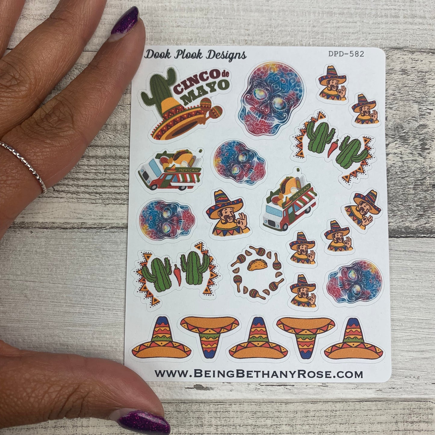 Cinco de Mayo stickers (DPD582)