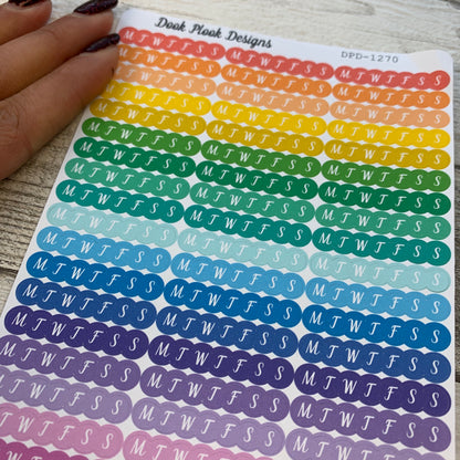 Weekly Habit tracking stickers (DPD1270)