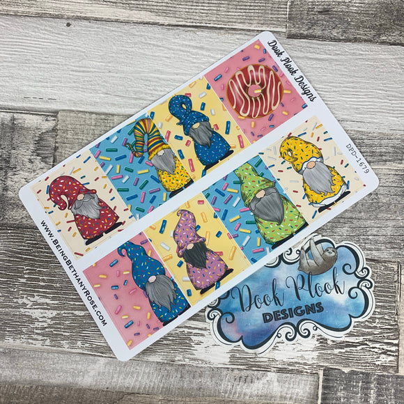 Sprinkle  Gonk (donut) full box stickers for Erin Condren (DPD1679)