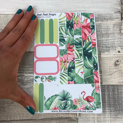 (0066) Passion Planner Daily stickers - Flamingo