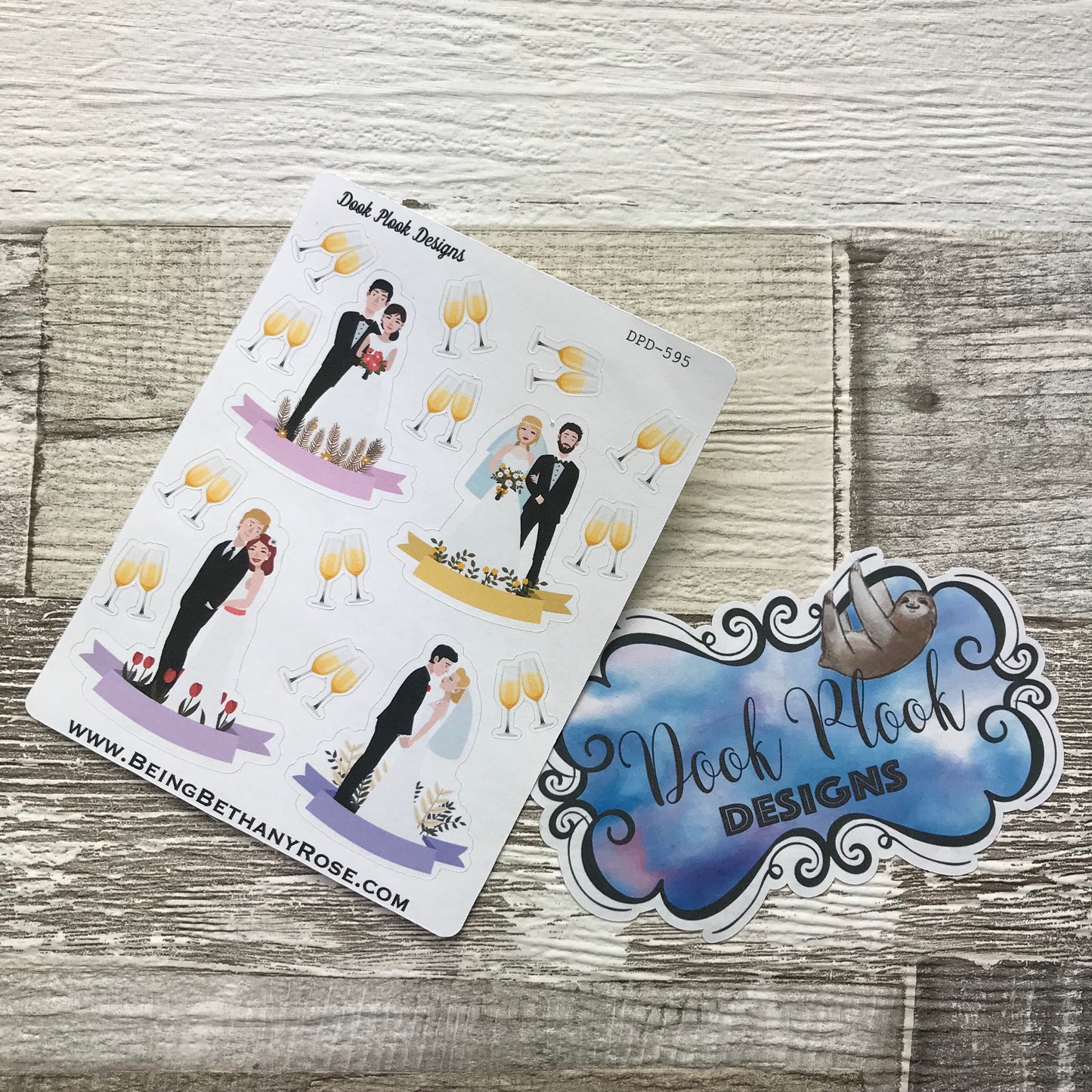 Wedding stickers (DPD595)