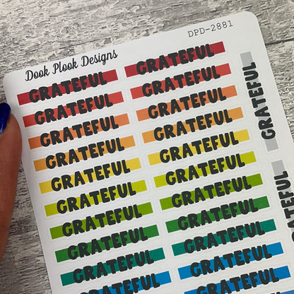 Grateful Header stickers  (DPD2882)