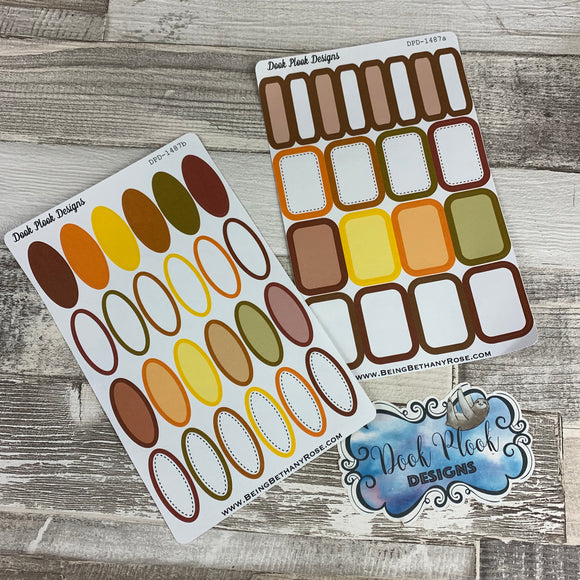 Autumn boxes and oval stickers (DPD 1487)