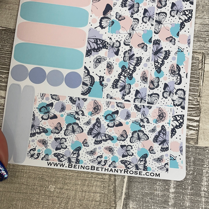 (0330) Passion Planner Daily stickers - Bold Butterflies