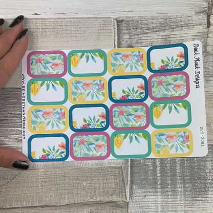 Spring Flowers half box stickers (DPD2081)