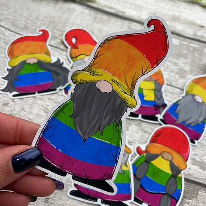 Rainbow pride Gonk Die cut (Basil)