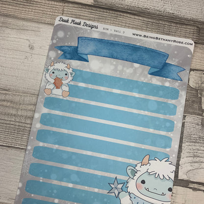 Erin Condren Month Note Pages (Yeti)