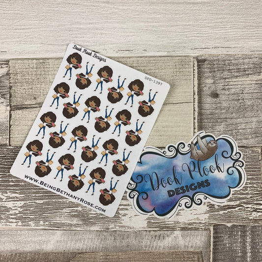 Black Woman - Selfie Stickers (DPD1397)