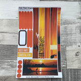 (0516) Passion Planner Daily stickers - Stock sunset