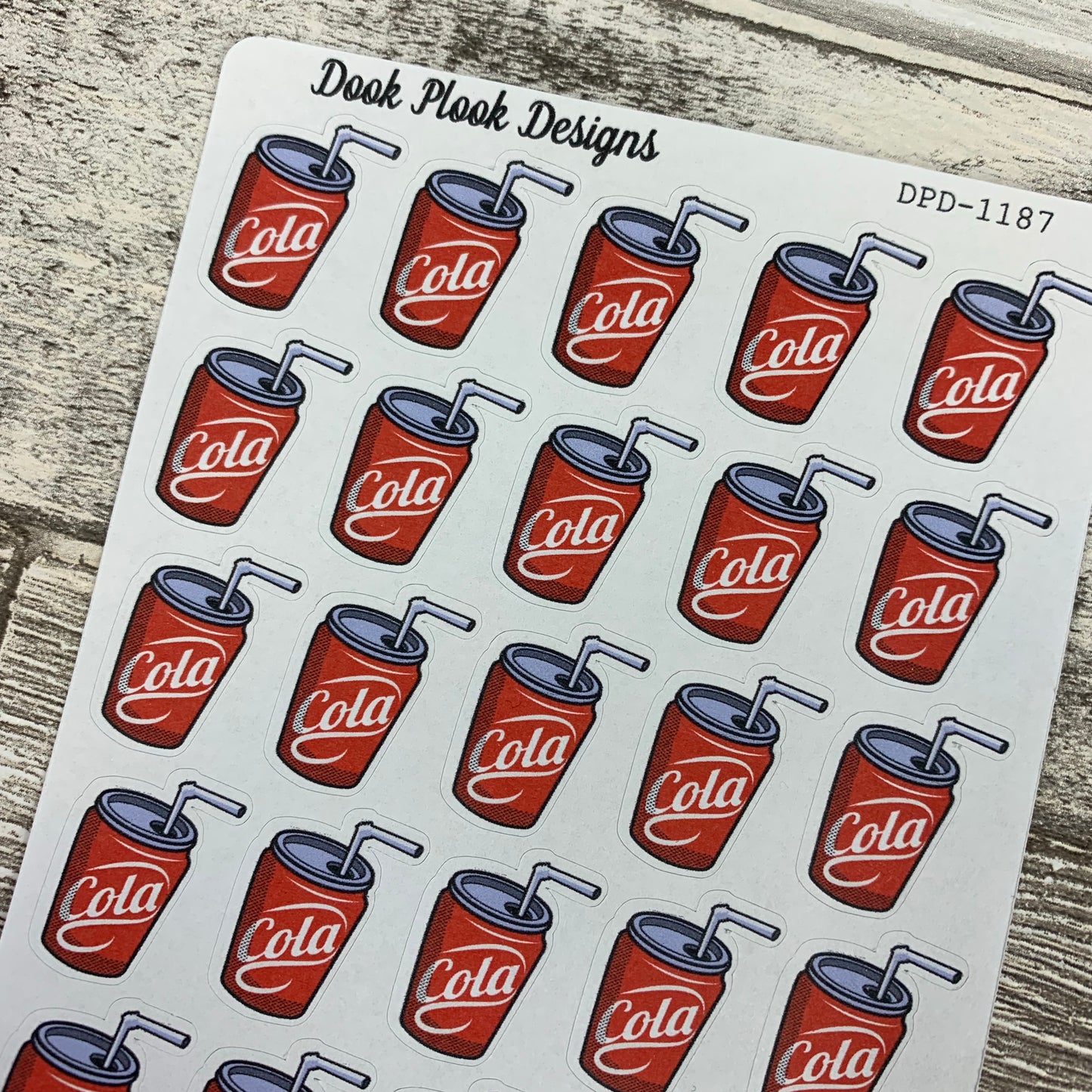 Coke / Soda / fizzy drink stickers  (DPD1187-88)