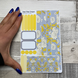 (0288) Passion Planner Daily stickers - Yellow roses