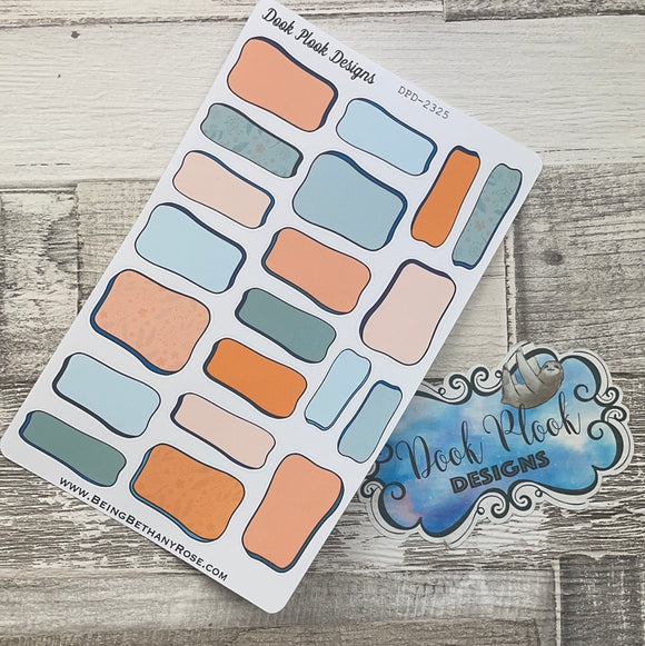 Finding Tranquillity Hand drawn box stickers (DPD2325)