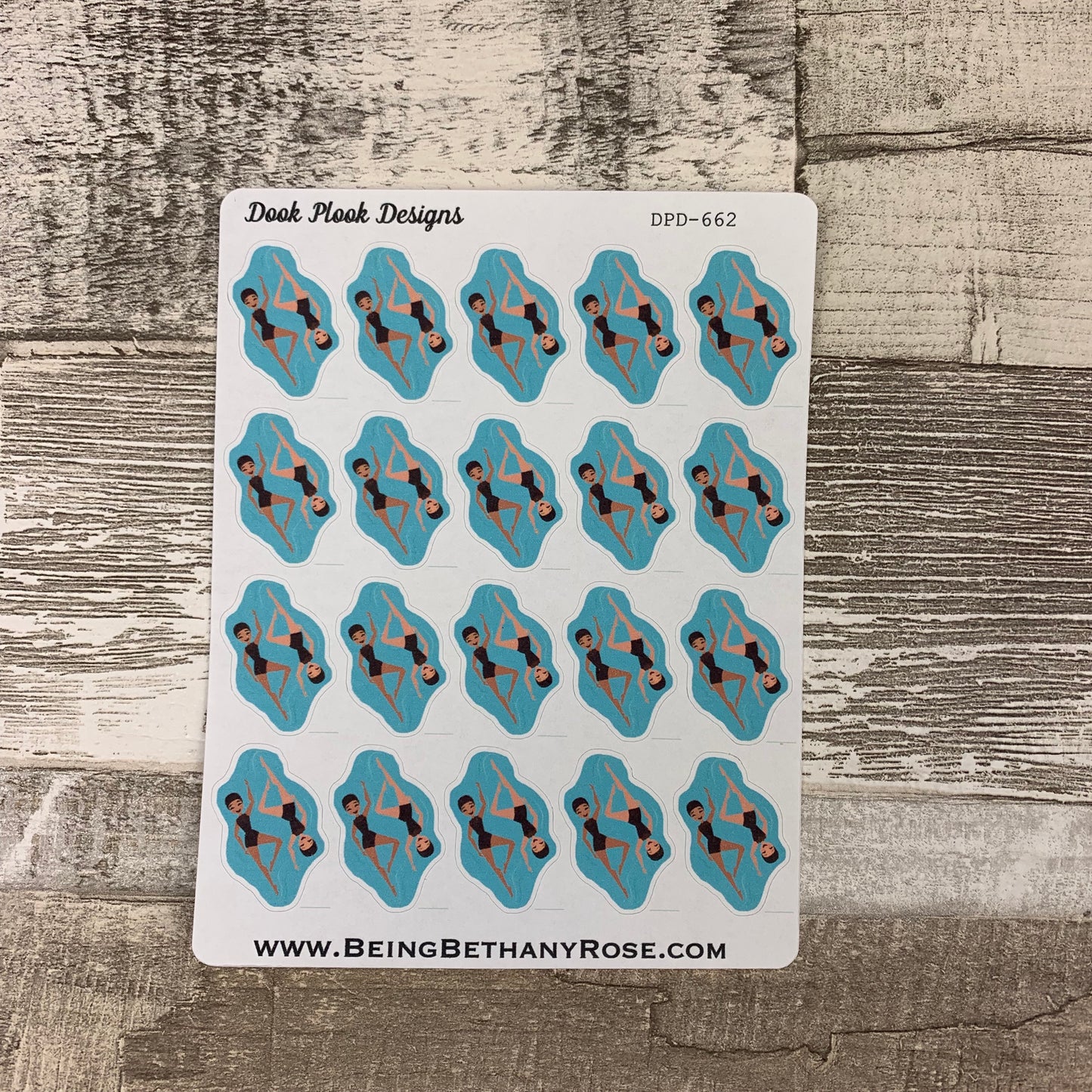 Synchronised swimming stickers (DPD662)