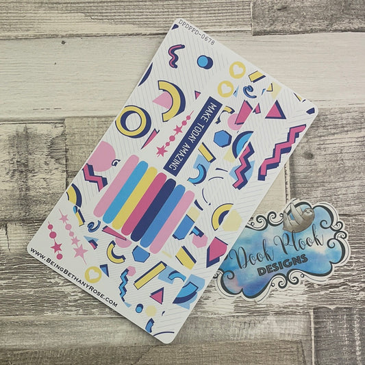 (0678) Passion Planner Daily Wave stickers - Romy
