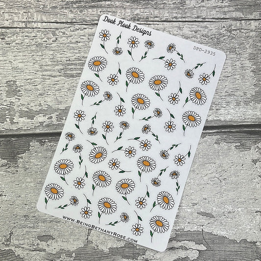 Daisy flower stickers (DPD2935)