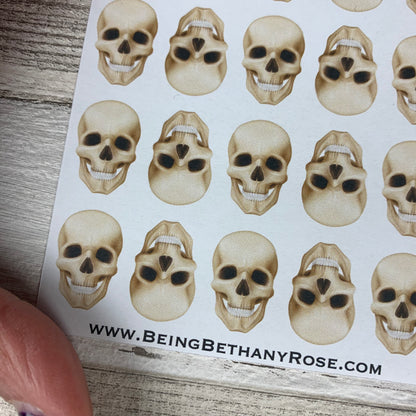 Anatomy Skeleon stickers (skull pelvis spine ribs) stickers (DPD1065)