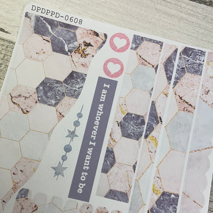 (0608) Passion Planner Daily Wave stickers - tiles