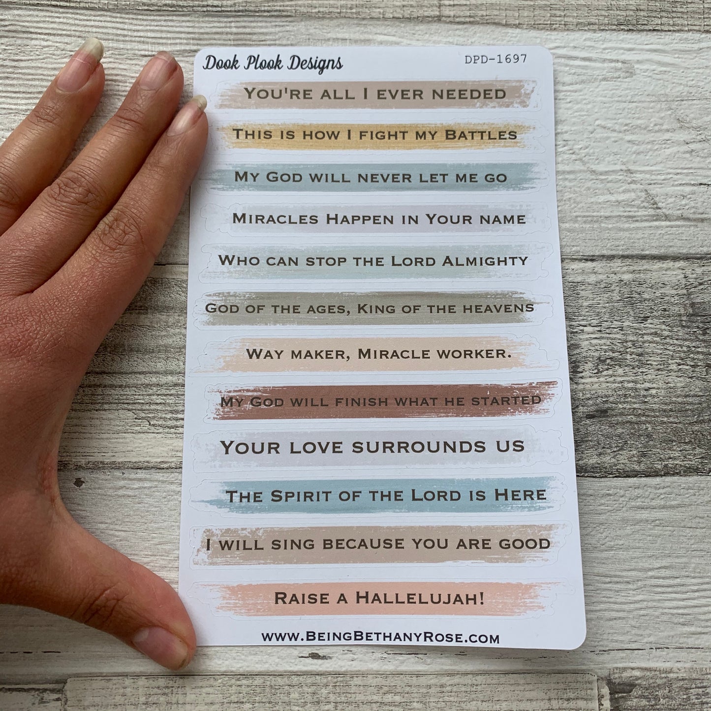 Worship quote stickers (DPD1697)