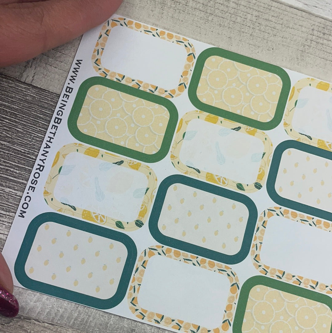 Layla Lemon half box stickers (DPD2532)