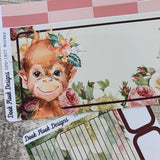 Monkey Watercolour Passion Planner Week Kit (DPD1807)