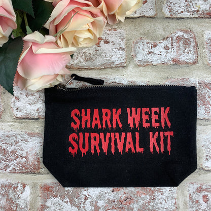 Shark week survival kit (Drip) - Tampon, pad, sanitary bag / Period Pouch
