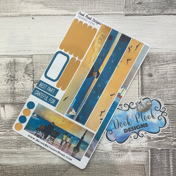 (0494) Passion Planner Daily stickers - Sea View
