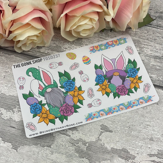 Easter Ellie Wreath Gonk Stickers (TGS0237)