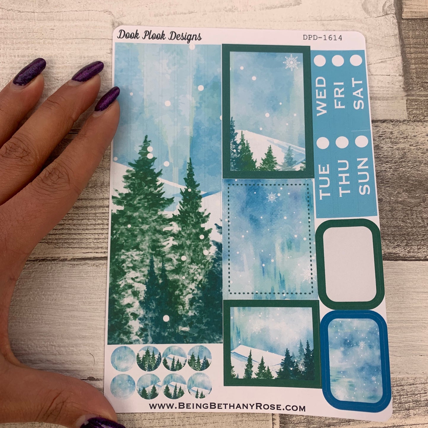 Winter Forest Passion Planner Week Kit (DPD1614)