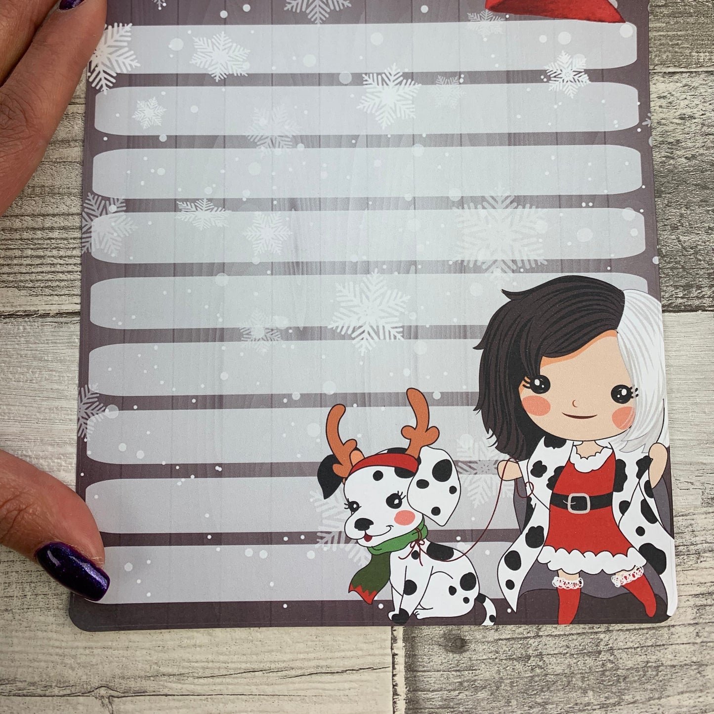 Erin Condren Month Note Pages (Christmas Villains)