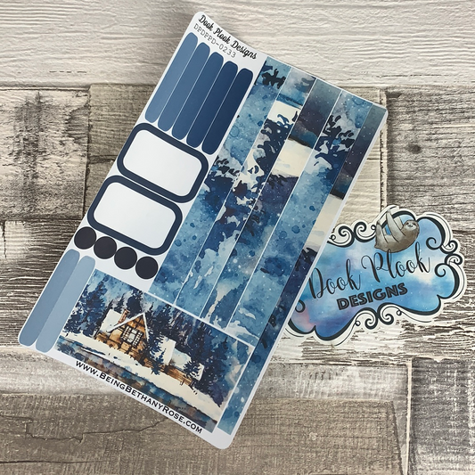 (0233) Passion Planner Daily stickers - Christmas hut