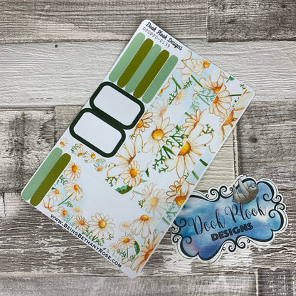 (0139) Passion Planner Daily stickers - Water colour Daisy
