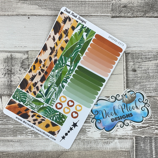 (0373) Passion Planner Daily Compact stickers - Jungle