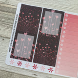 Grey and pink love heart ultimate sticker Kit (KIT0010)