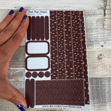 (0085) Passion Planner Daily stickers - Chocolate