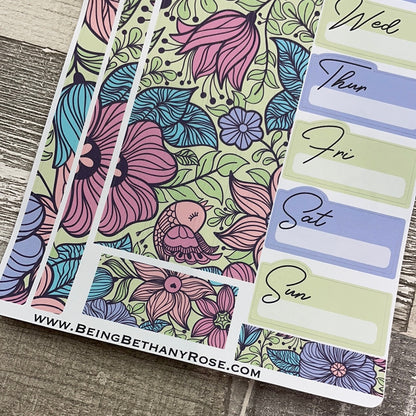 Zoey One sheet week medium passion planner stickers - Blooming Marvellous (DPD2217)