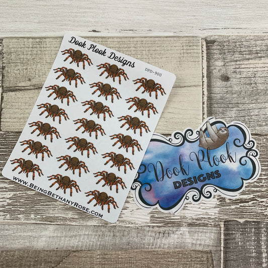 Tarantula / Spider stickers for Erin Condren, Plum Paper, Filofax, Kikki K (DPD900)