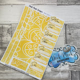 One sheet week medium passion planner stickers - Mellow Yellow (DPD2207)