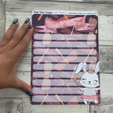 Erin Condren Month Note Pages (Rabbits)