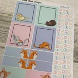 Cat week sticker set for Erin Condren Horizontal (DPD850)