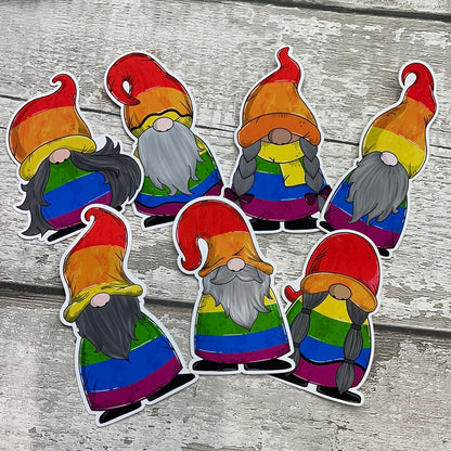 Rainbow pride Gonk Die cut (Sven)